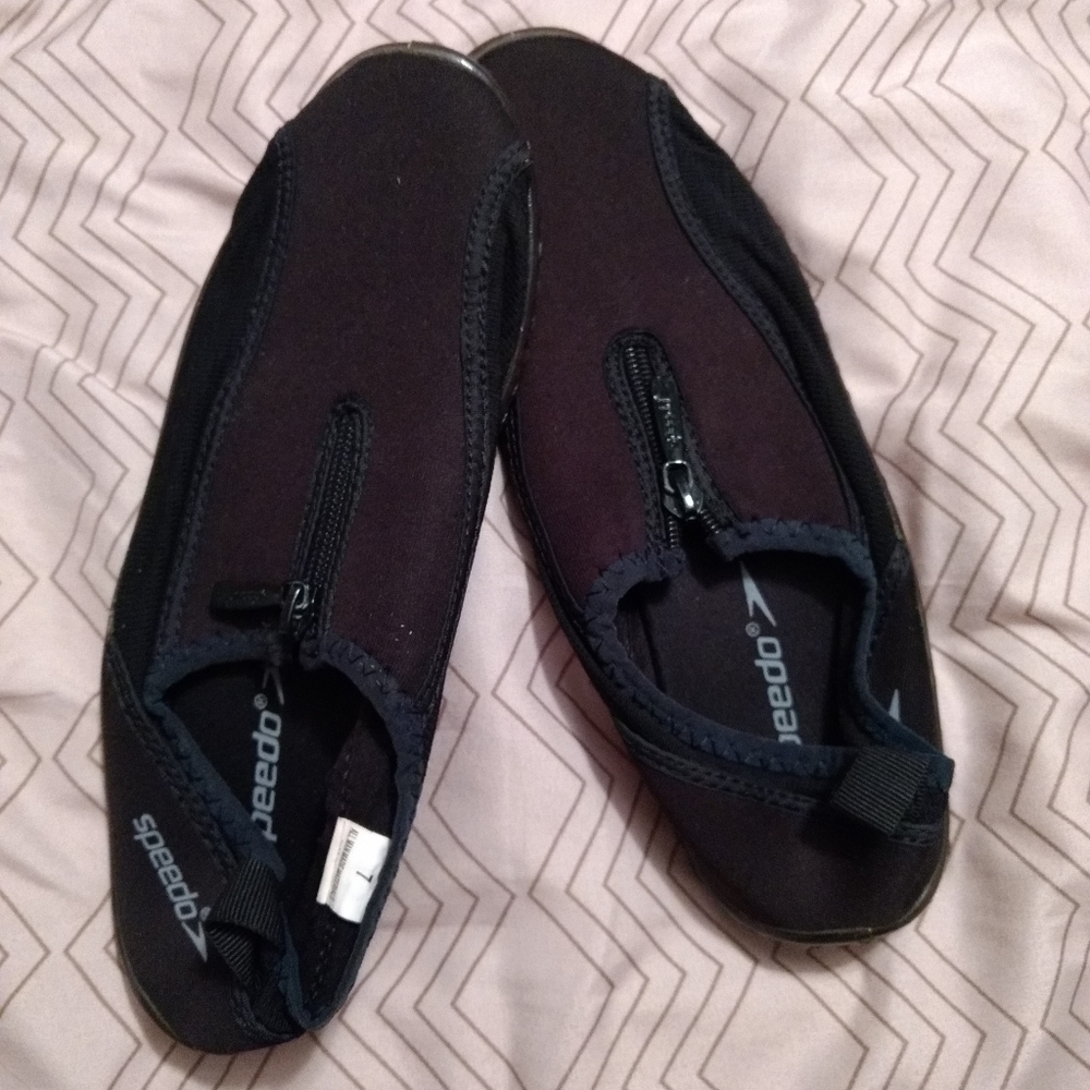 Speedo water shoes.